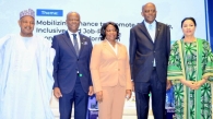 The Honourable Minister of Finance and Coordinating Minister of the Economy, Wale Edun with the Honorable Minister of Budget and National Planning, Senator Atiku Bagudu (rt), Honourable Minister of State for Finance, Dr. Doris Uzoka-Anite, Dr. Iyabo Masha, Director and Head of the Secretariat of the G-24 and the CBN Governor, Dr. Olayemi Cardoso at the G-24 2026 Technical Group meeting today in Abuja.
