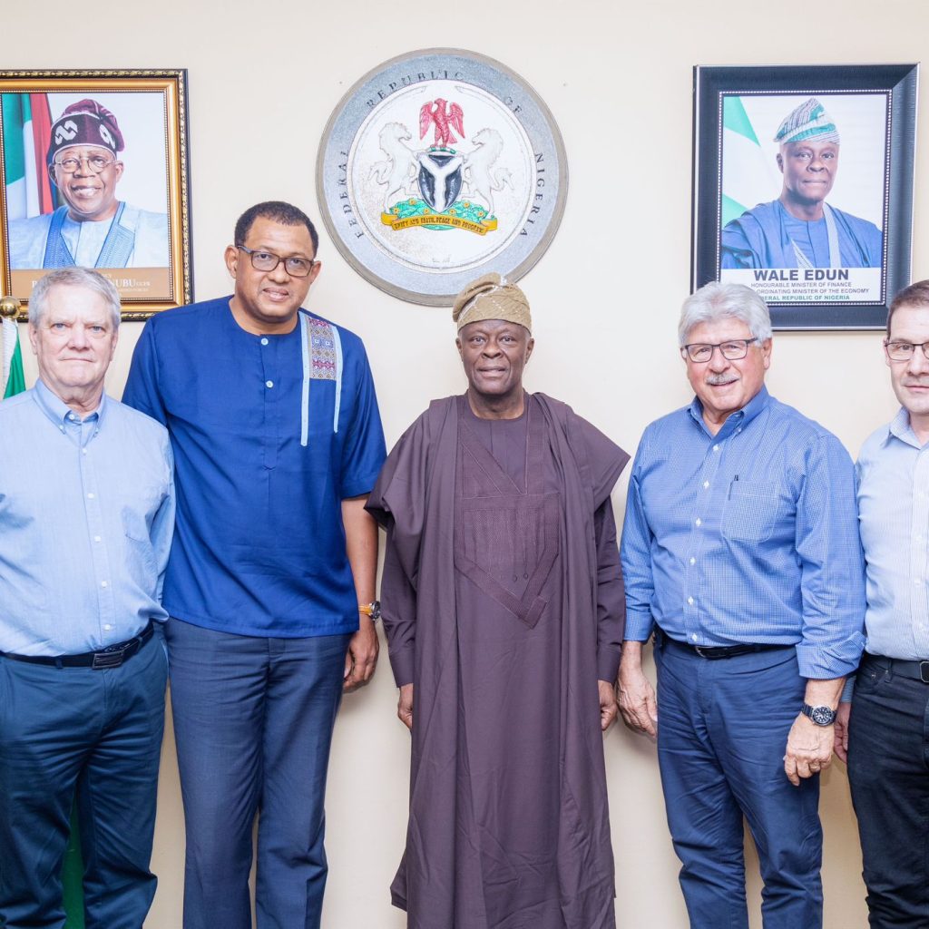 FROM LEFT TO RIGHT1. Rick Emenaker- MAF
2. Souleymane Kouyate- MAF
3. Wale Edun- Honorable Minister of Finance and Coordinating Minister of the Economy
4. Don Campion- MAF
5. Stan Unruh- MAF