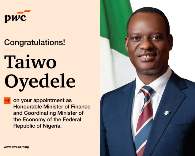 PWC Congratulates HMF Oyedele