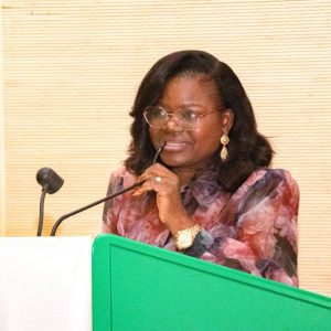 Director, Human Resource Management, Mrs Aderonke Jaiyesimi delivering her welcome address